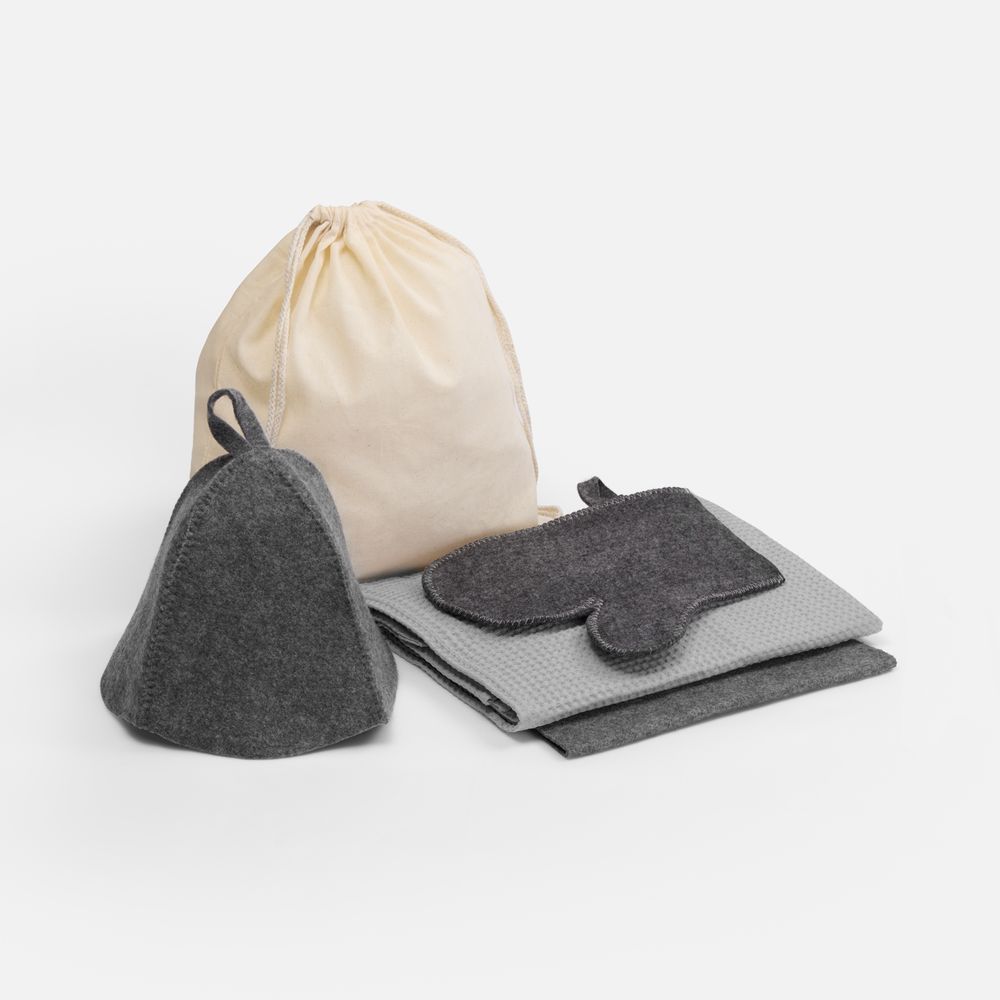 Банный набор Heat Therapy ver.2, мужской, светло-серый-0