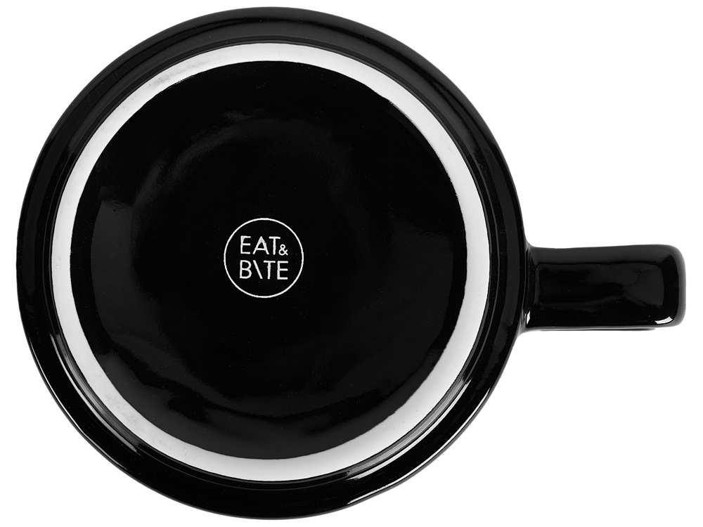 Набор чашка с бамбуковым блюдцем Sheffield, черный-7