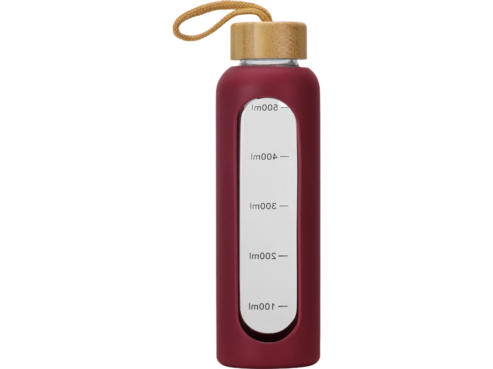 Бутылка из боросиликатного стекла Hangy, 550 мл, бургунди-3