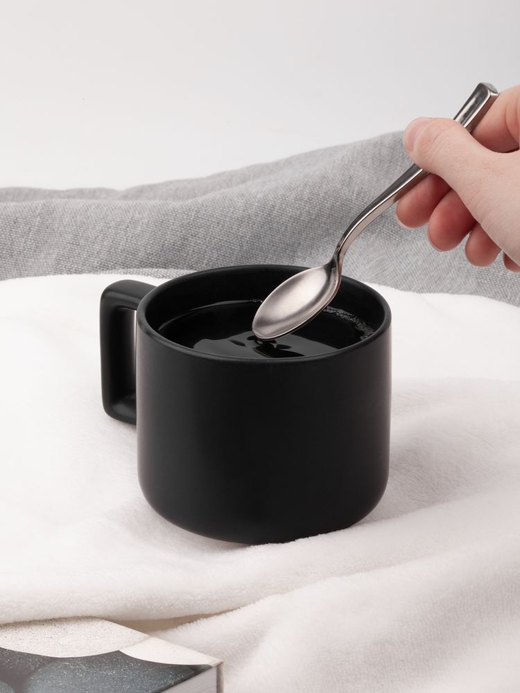 Чашка Jumbo в коробке матовая, черная-3