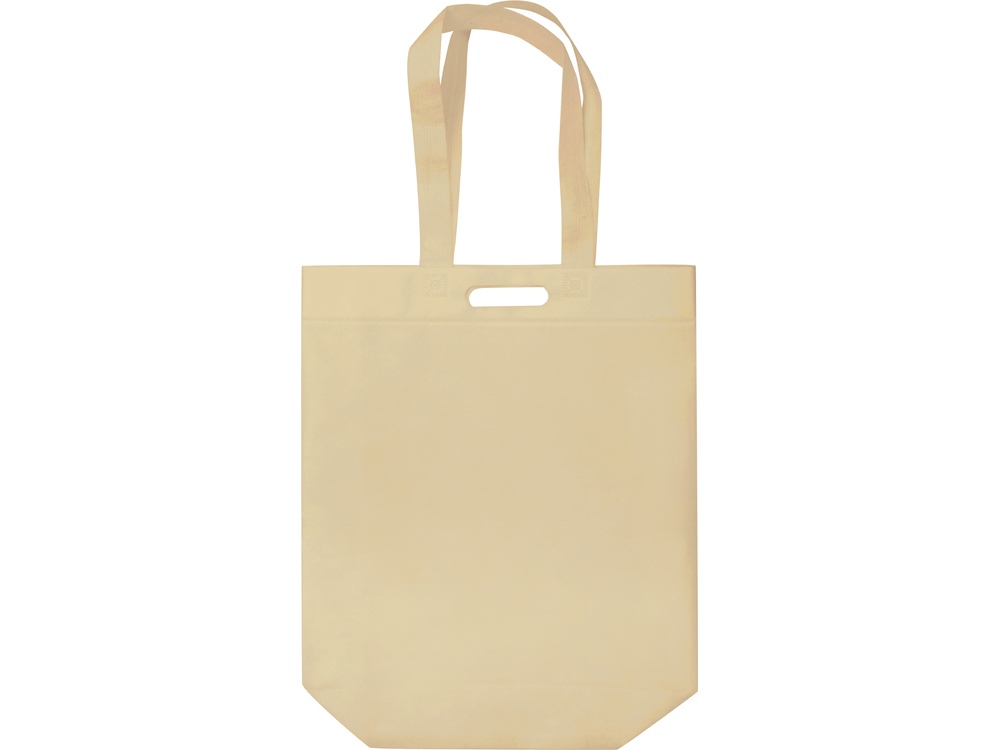 Сумка для покупок из спанбонда Ambit, 380*120*400 с ручкой 550/30 мм, бежевый-1