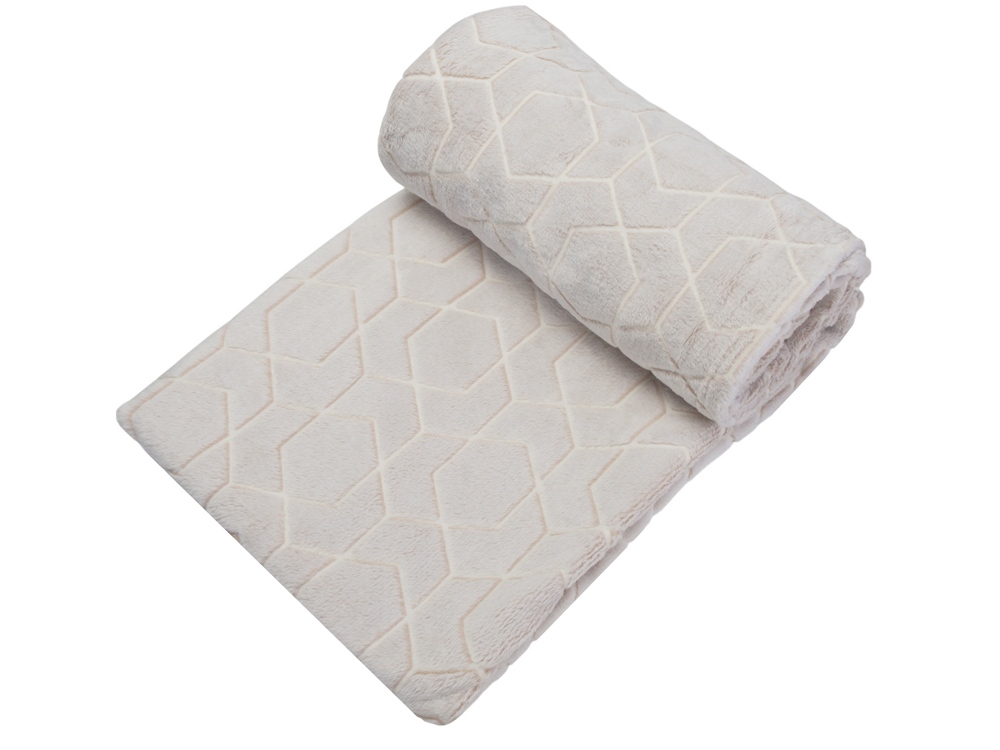 Светящийся в темноте плед Lattice бежевый-1