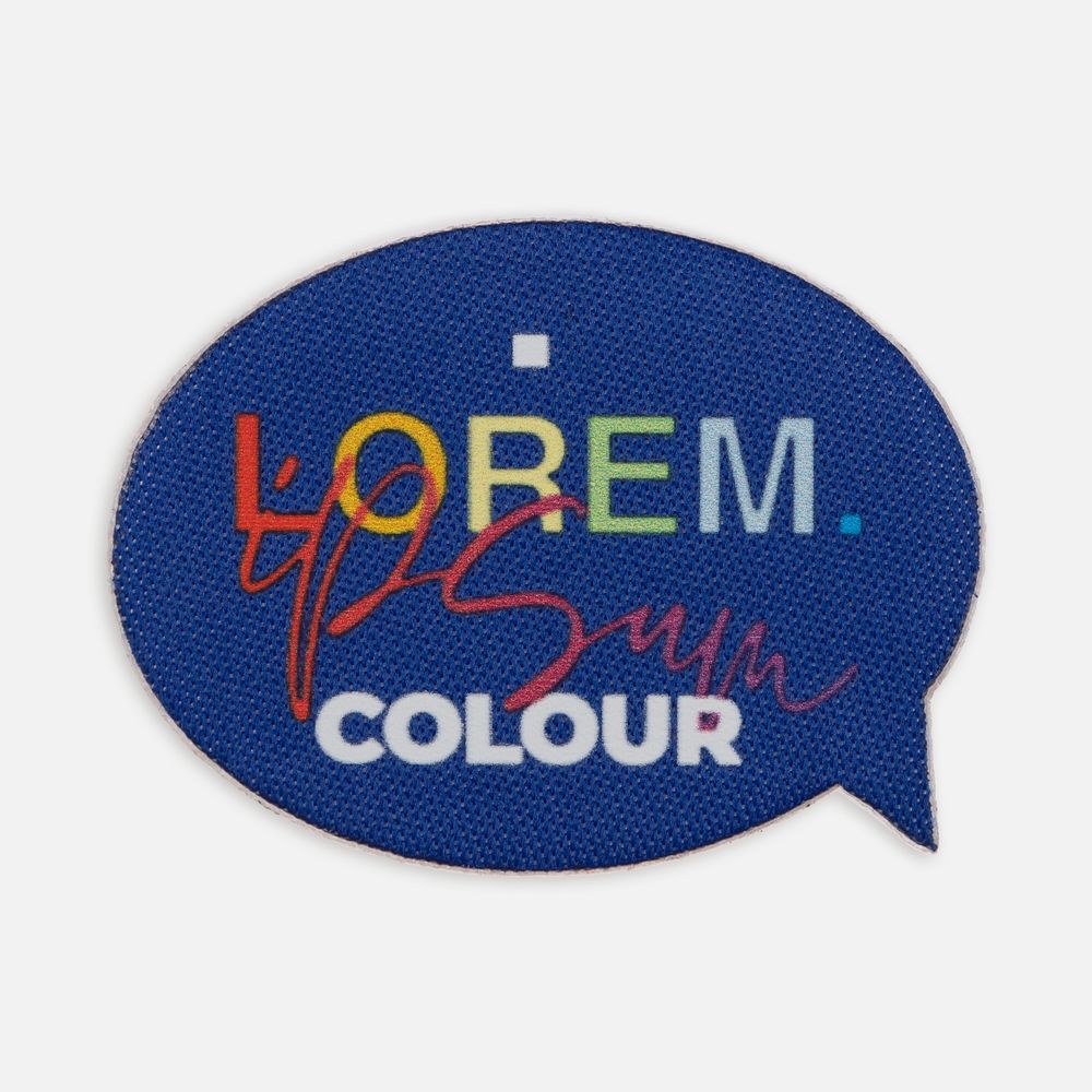 Наклейка тканевая Lunga Bubble, M, синяя-2