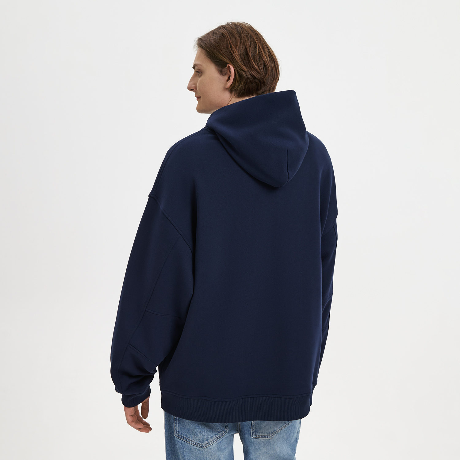 Худи оверсайз унисекс FUSION, темно-синий-5