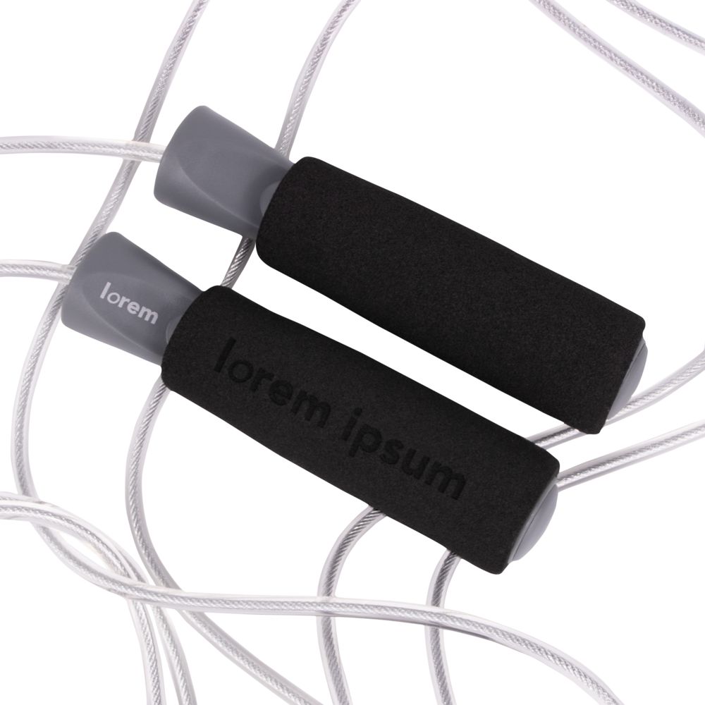 Скакалка скоростная Arriba, черная с серым-4