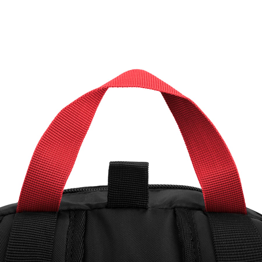 Рюкзак INTRO с ярким подкладом, красный, черный-3