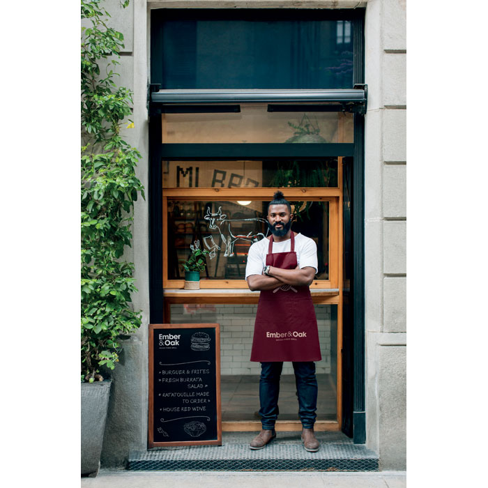 Фартук, красного бургундского вина-5