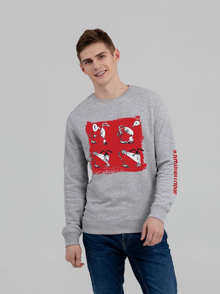 Толстовка «Яжопытный», серый меланж-0