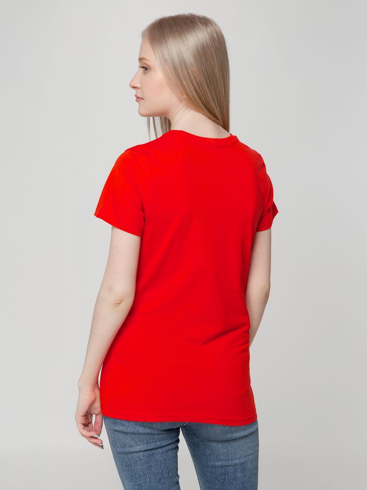 Футболка женская T-bolka Lady, красная-6