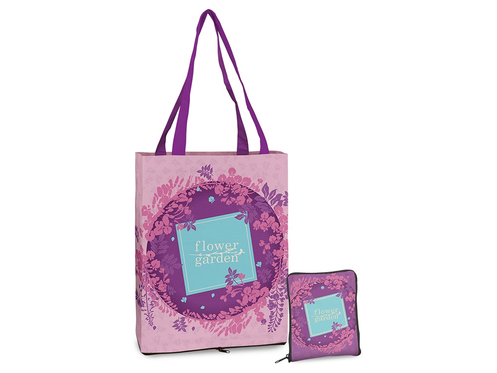 Складная сумка для шопинга с возможностью полноцветной печати-0