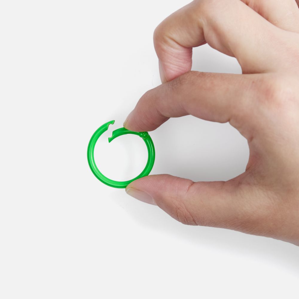 Карабин-кольцо Claus, L, зеленый неон-2