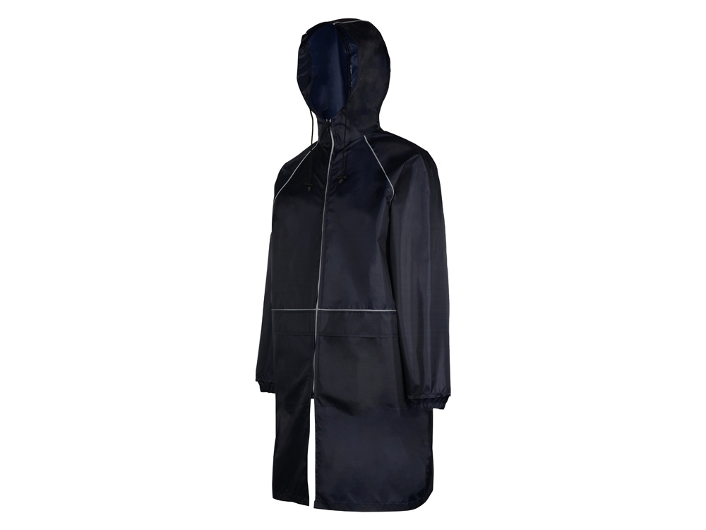 Дождевик Sunshine со светоотражающими кантами, темно-синий, размер  XS/S-0