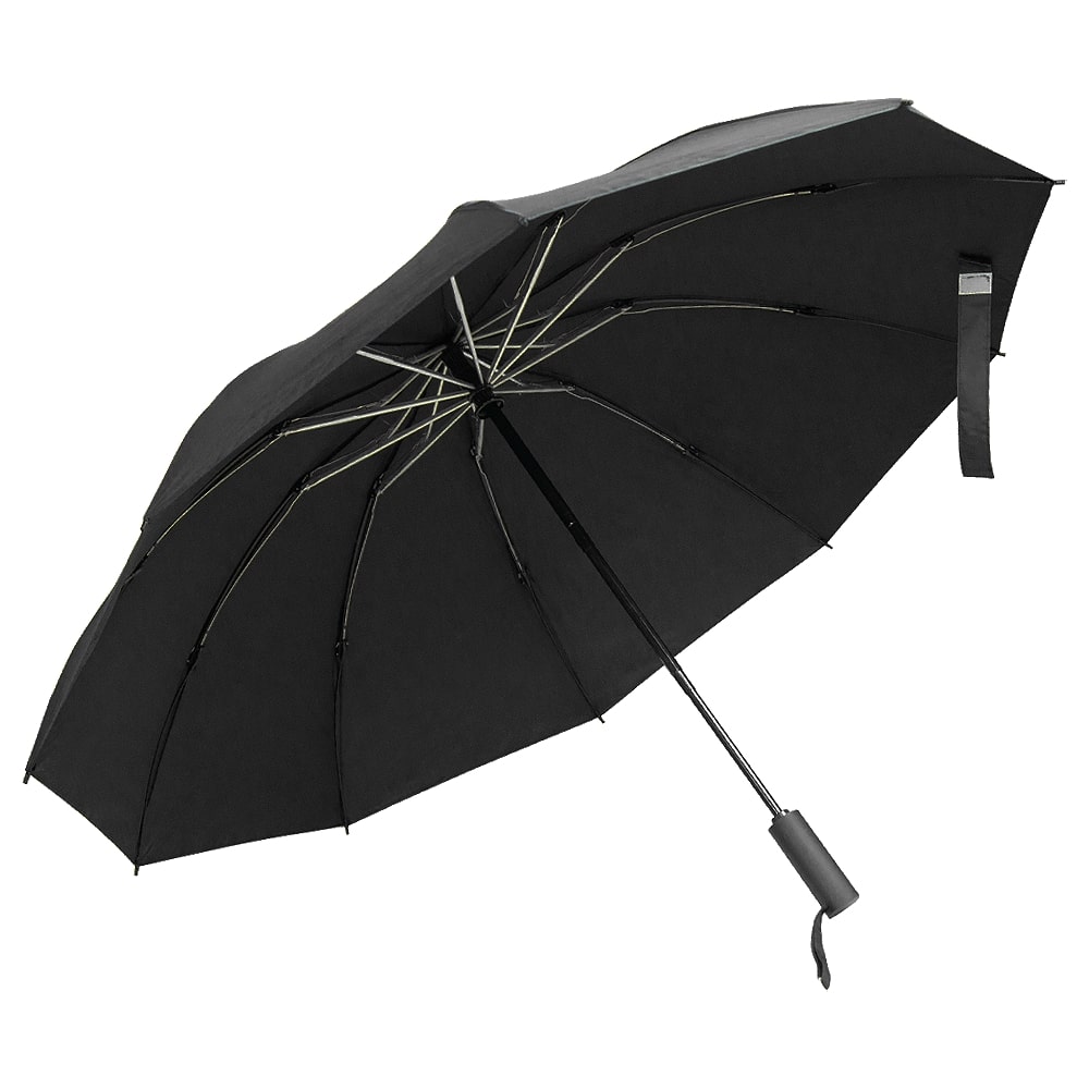 Зонт складной автоматический обратного сложения Forest Liverpool Reverse Safeclosing, Чёрный-0