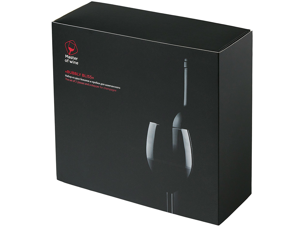 Набор из двух бокалов и пробки для шампанского Bubbly Bliss-10