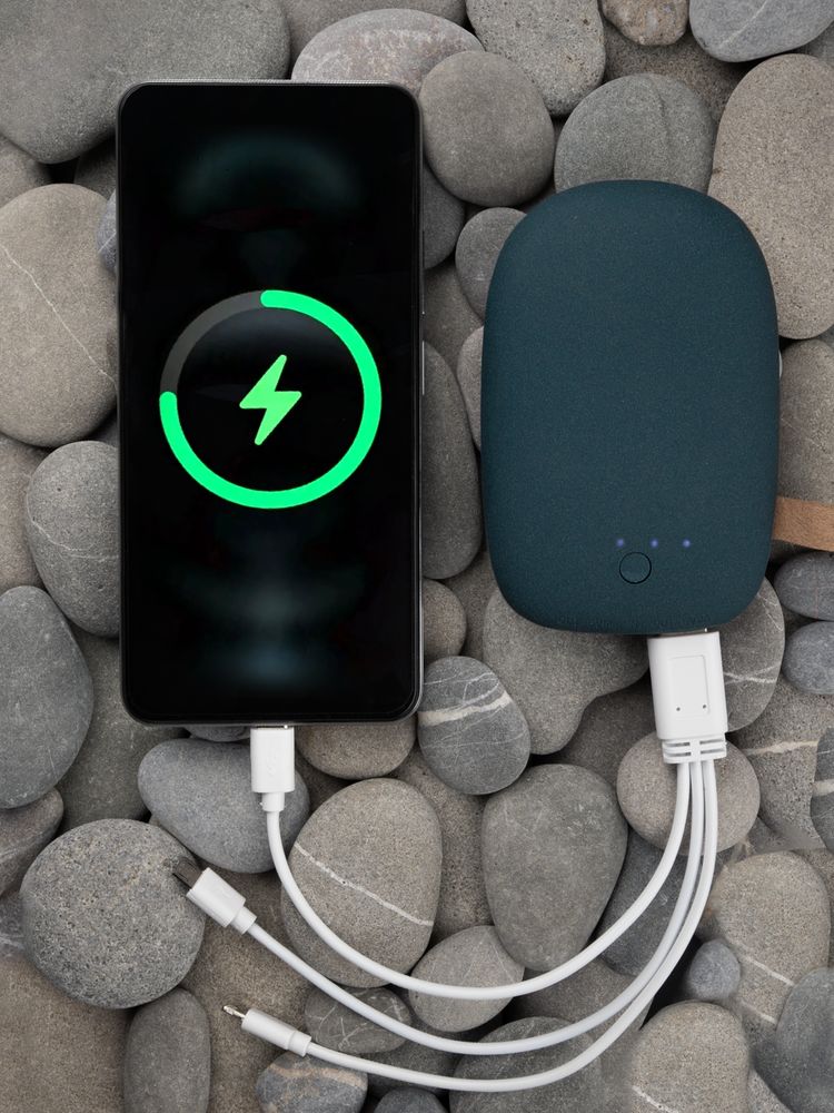 Внешний аккумулятор Pebble 7800 мАч, серо-синий-4