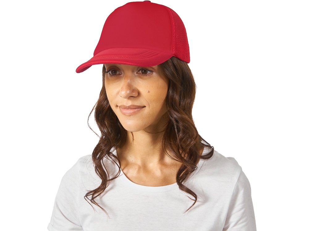 Бейсболка с сеткой Newport, красный-2