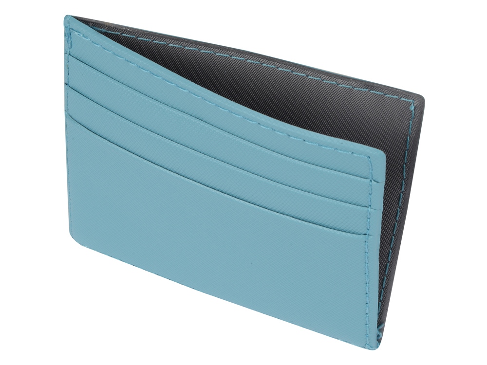 Чехол для карточек и купюр Weekend из ПВХ, голубой-3
