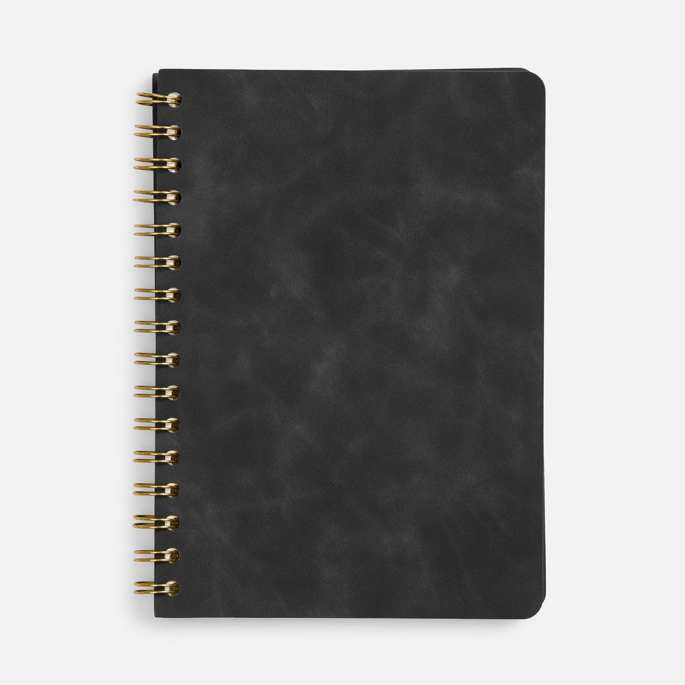 Ежедневник Spiral, недатированный, черный-1