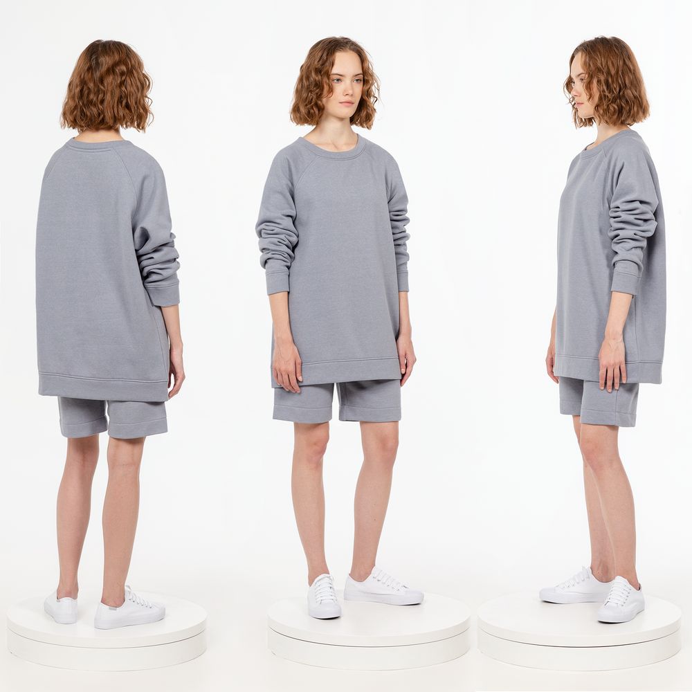 Свитшот унисекс S1, серый-2