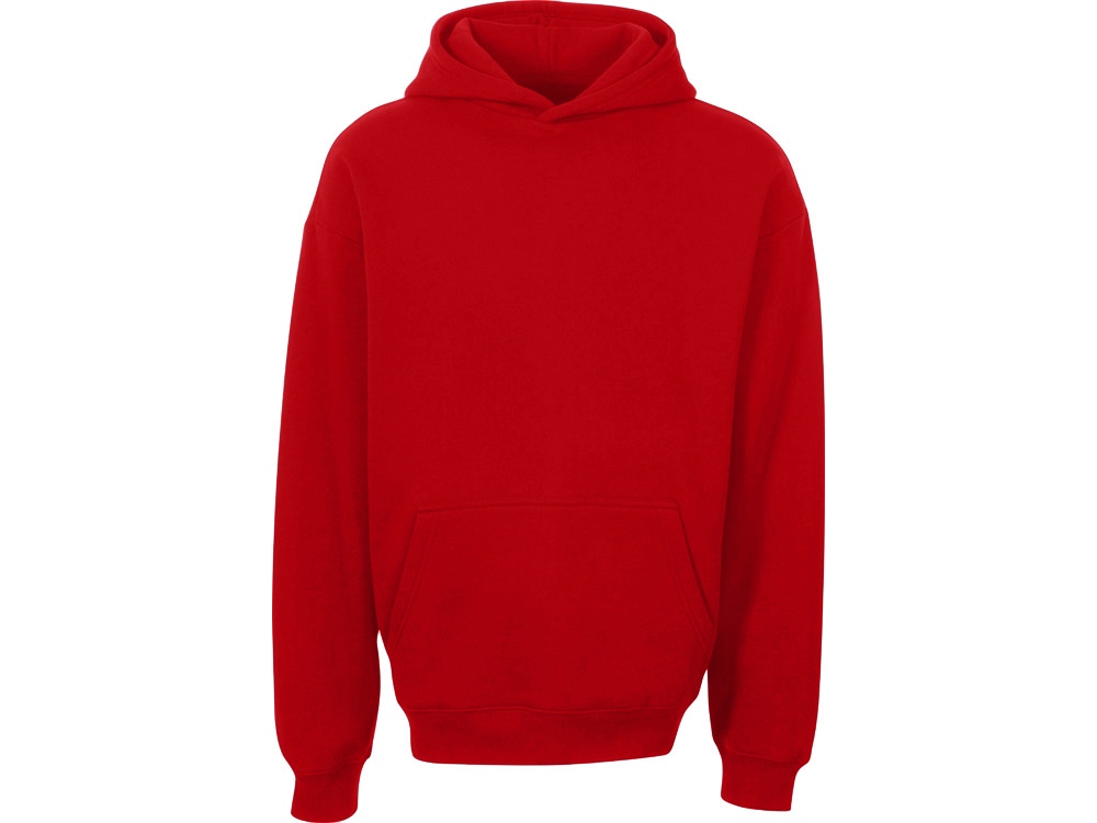 Толстовка с капюшоном оверсайз Berlin унисекс, красный-8