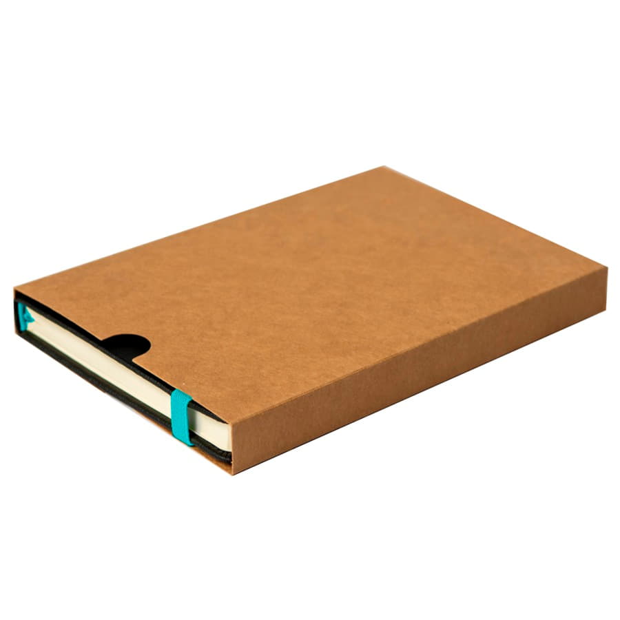 Ежедневник недатированный Ray, формат А5, в клетку, тёмно-серый, голубой-10