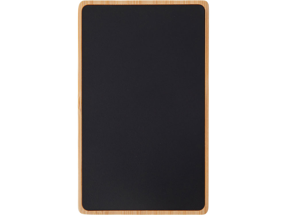 Внешний аккумулятор с подсветкой лого Reedia S2, 5000 mAh, бамбук, черный-2