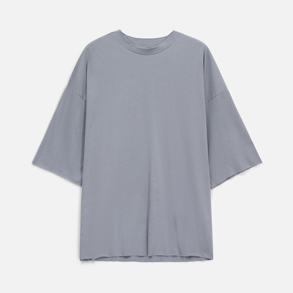 Футболка унисекс оверсайз T1, серая-11