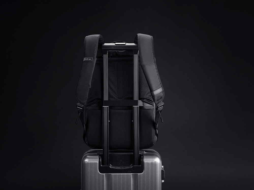 Водостойкий антикражный рюкзак Clickpack для ноутбука 15.6, черный-7