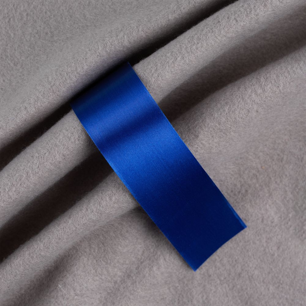 Лента сатиновая Satin 35 М, синяя, 80 см-1