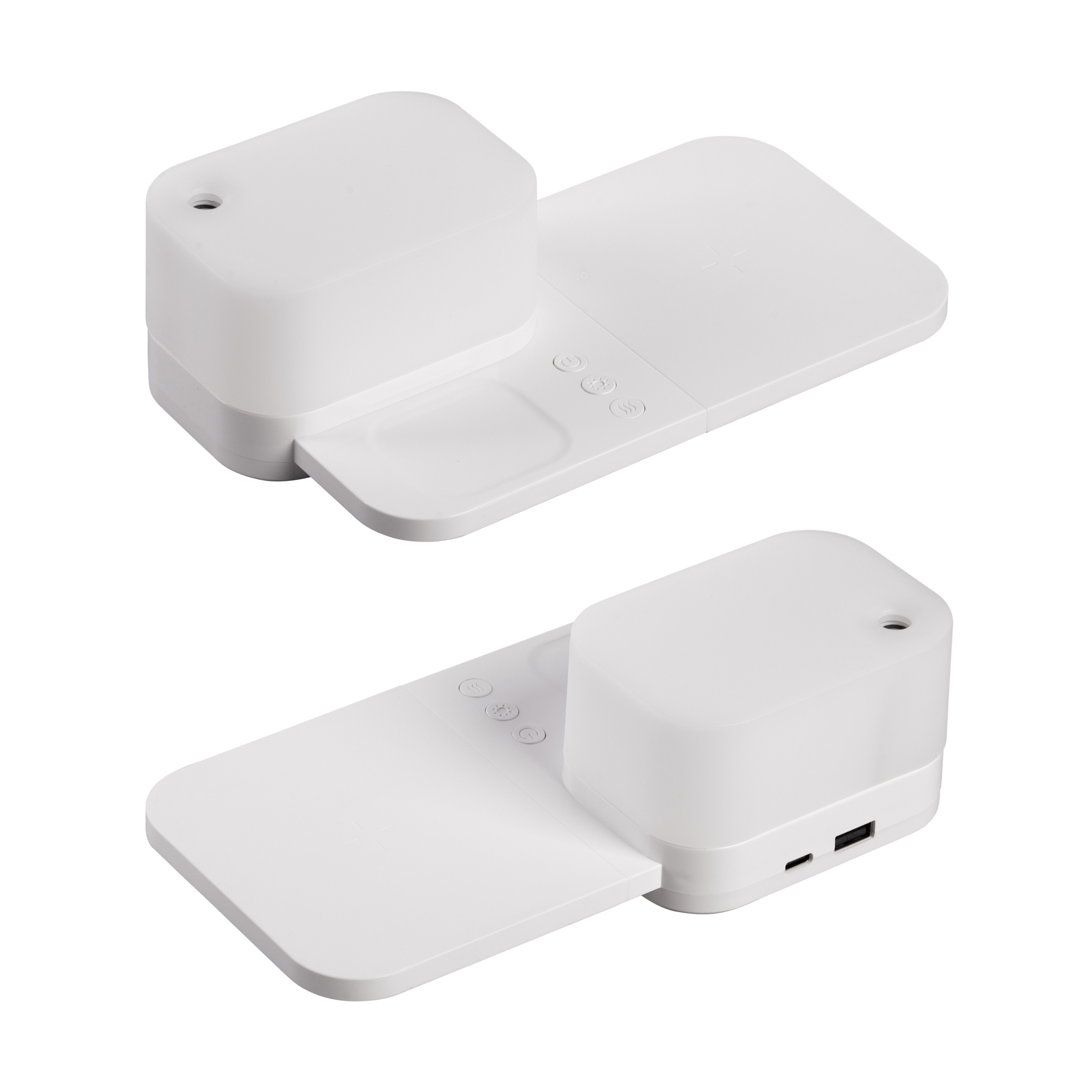 Настольная беспроводная (15W) зарядная станция  "Smart Base" с увлажнителем и лампой-2