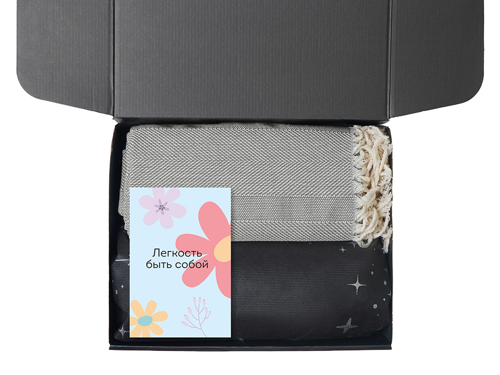 Подарочный набор Re:f. Shelter  с пледом, зеркалом, свечой и диффузором-2