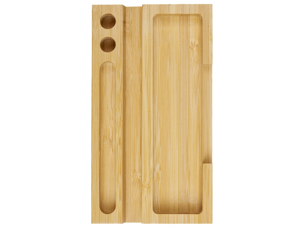 Настольный органайзер с вечным календарем и подставкой для телефона Akira, натуральный-5