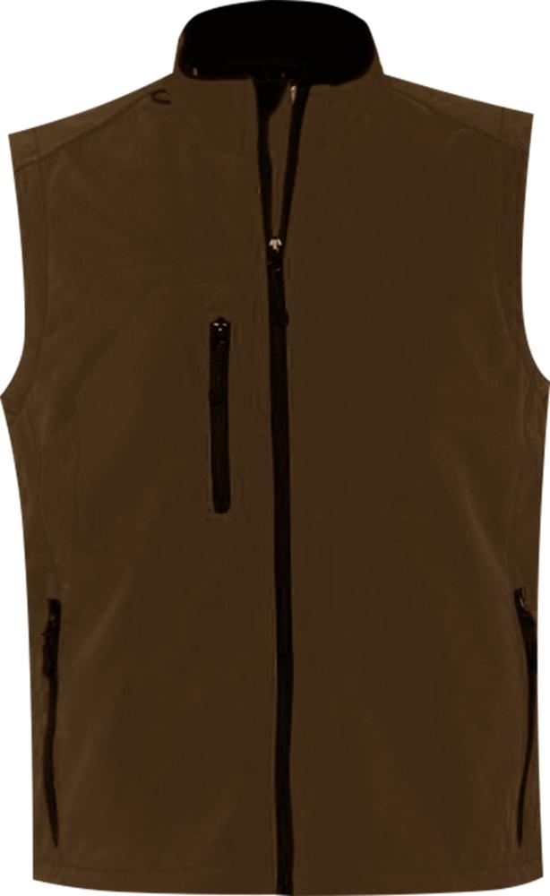 Жилет мужской софтшелл Rallye Men шоколадно-коричневый-0