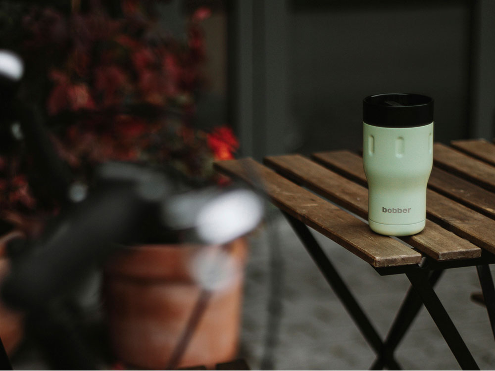 Термос питьевой, вакуумный, бытовой, тм bobber. Объем 0,35 литра. Артикул Tumbler-350 Mint Cooler-7