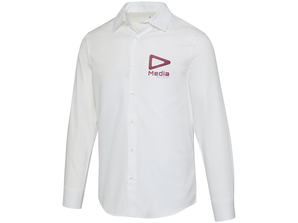 Citrine мужская рубашка из твила - Белый-4