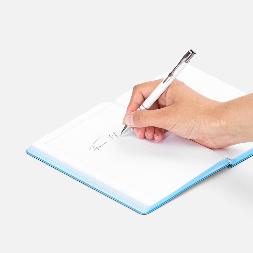 Ручка шариковая Keskus, белая-4