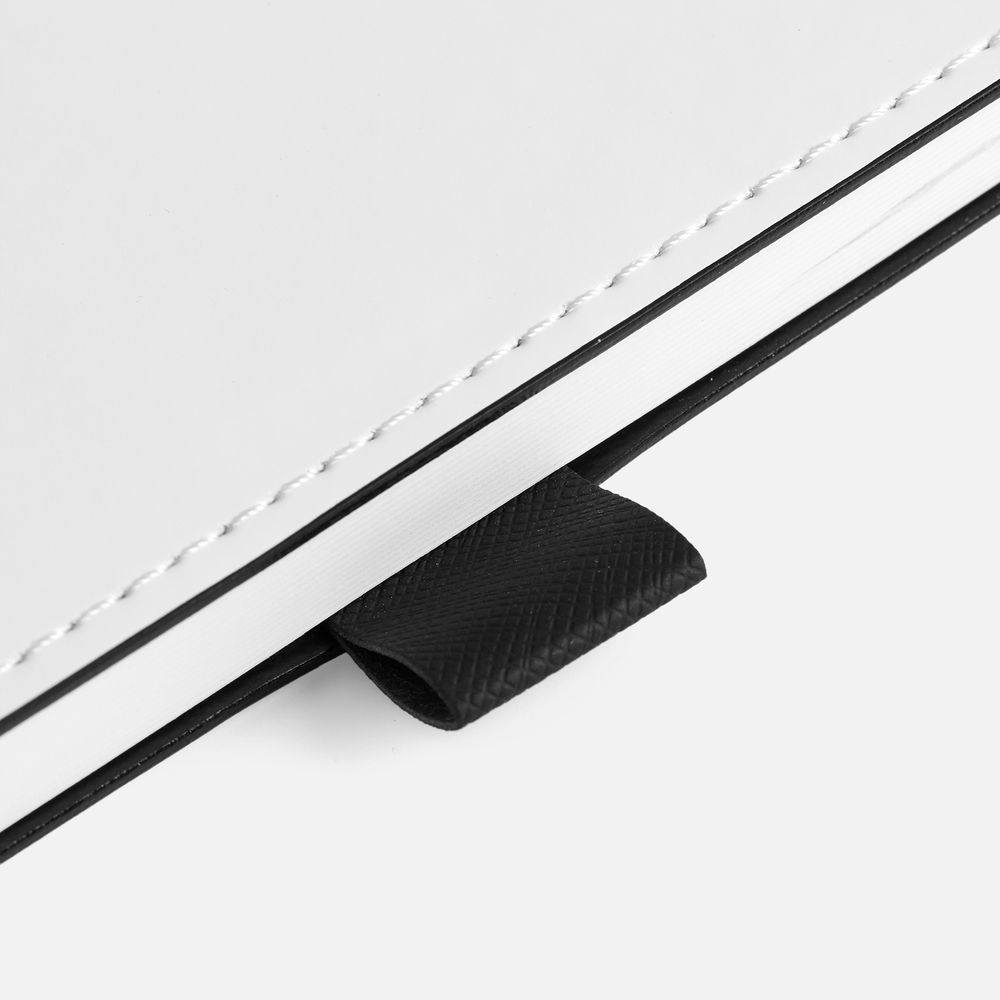 Ежедневник White Shall, недатированный, бело-черный-2