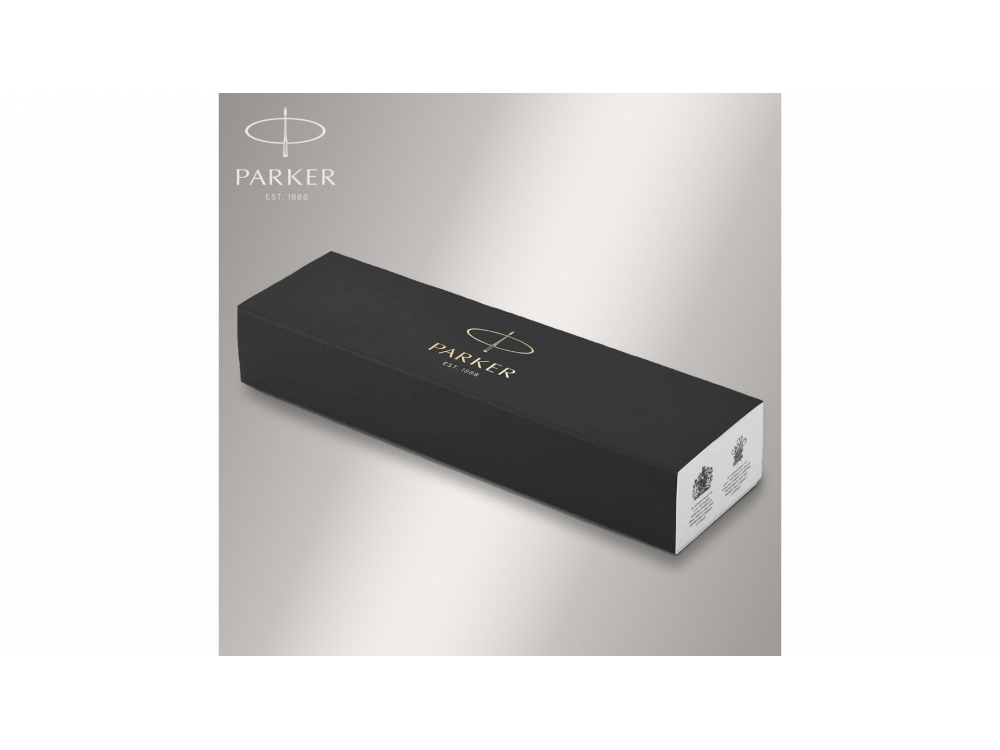 Перьевая ручка Parker IM Mat Black CT, перо: F, цвет чернил: blue, в подарочной упаковке.-4