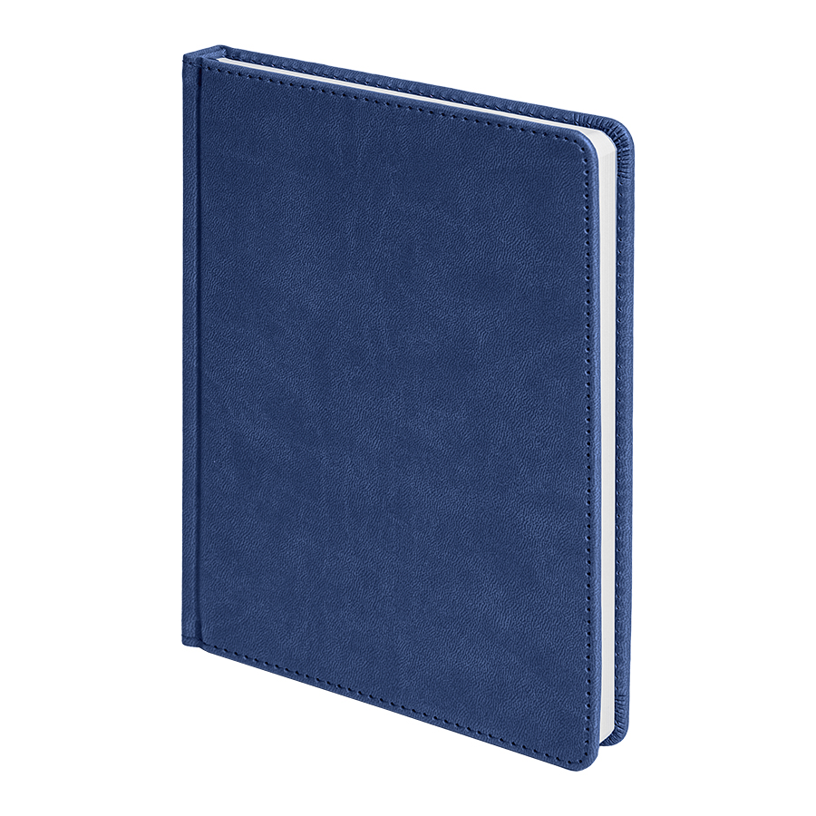 Ежедневник недатированный Bliss,  формат А5, в линейку, темно-синий-0