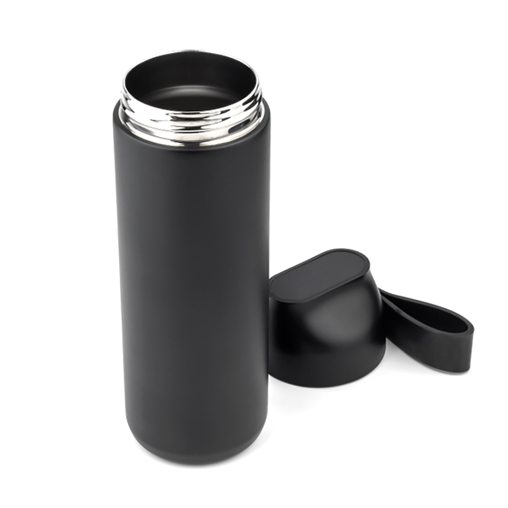 Термобутылка герметичная вакуумная Glory с дисплеем, Черный-4