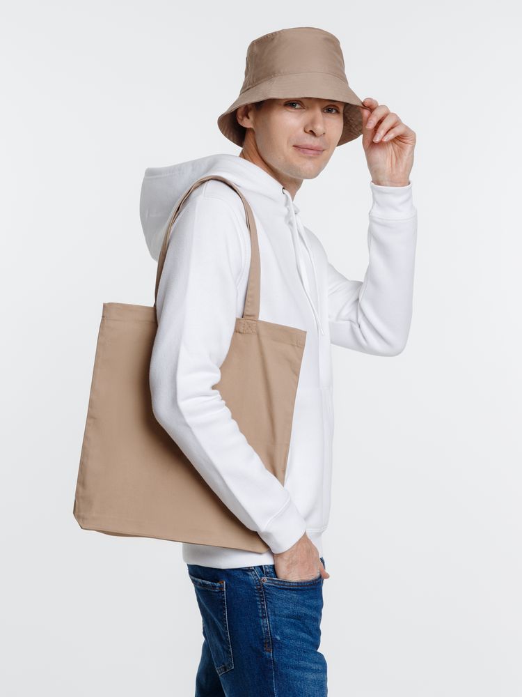 Холщовая сумка Avoska, бежевая (мокко)-3