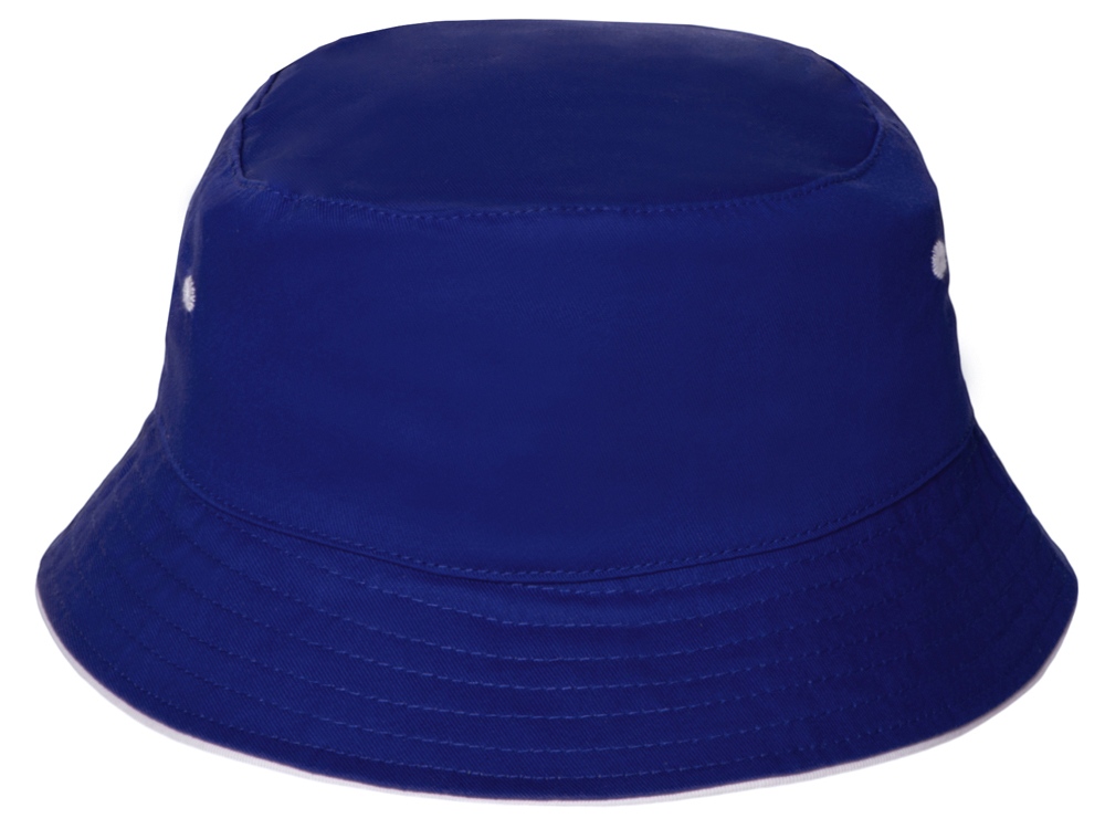 Панама с контрастной окантовкой , классический синий/белый-2