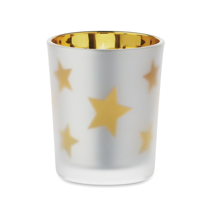 Свеча новогодняя, золотой-4