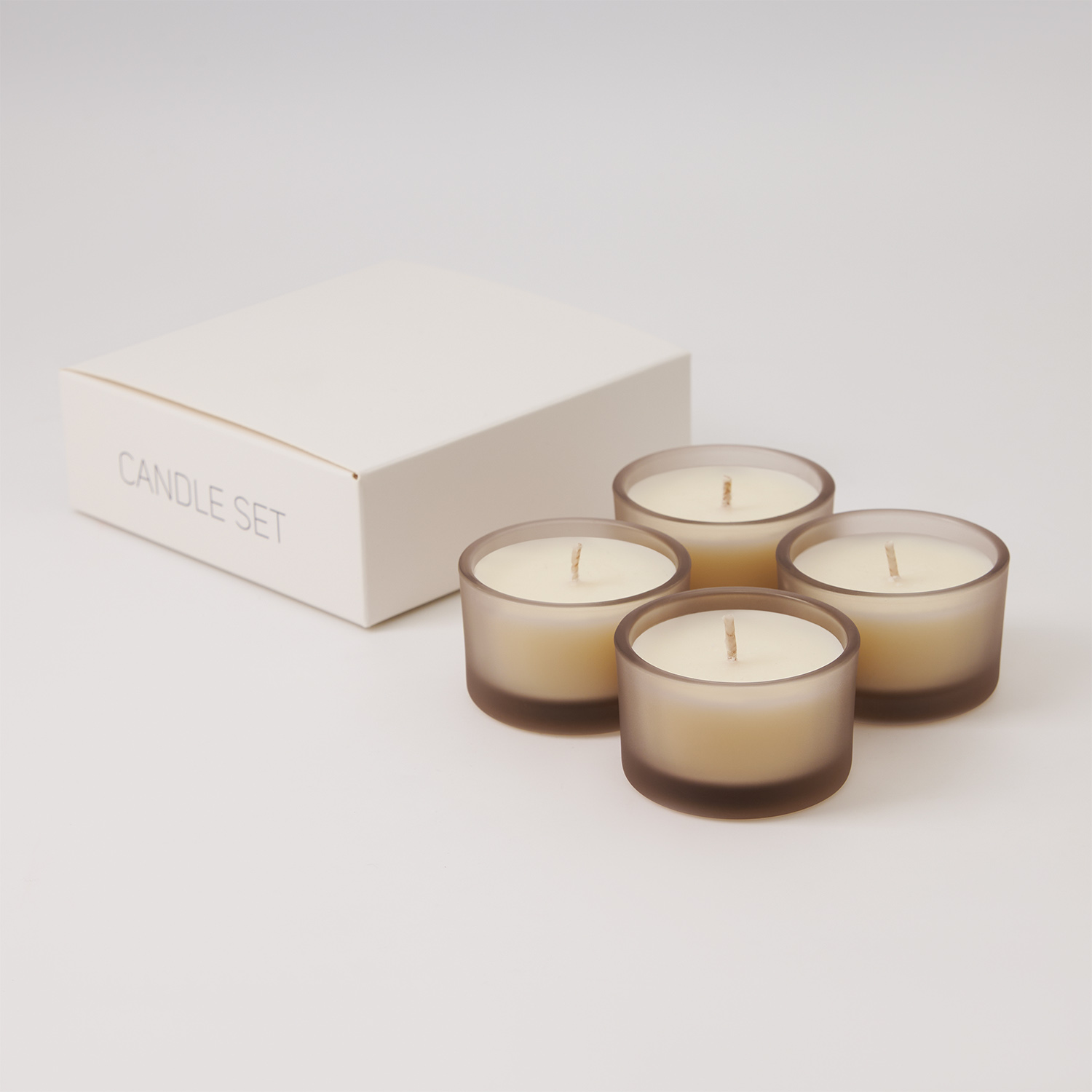 Набор ароматических свечей Сенто (Sento), бежевый-3