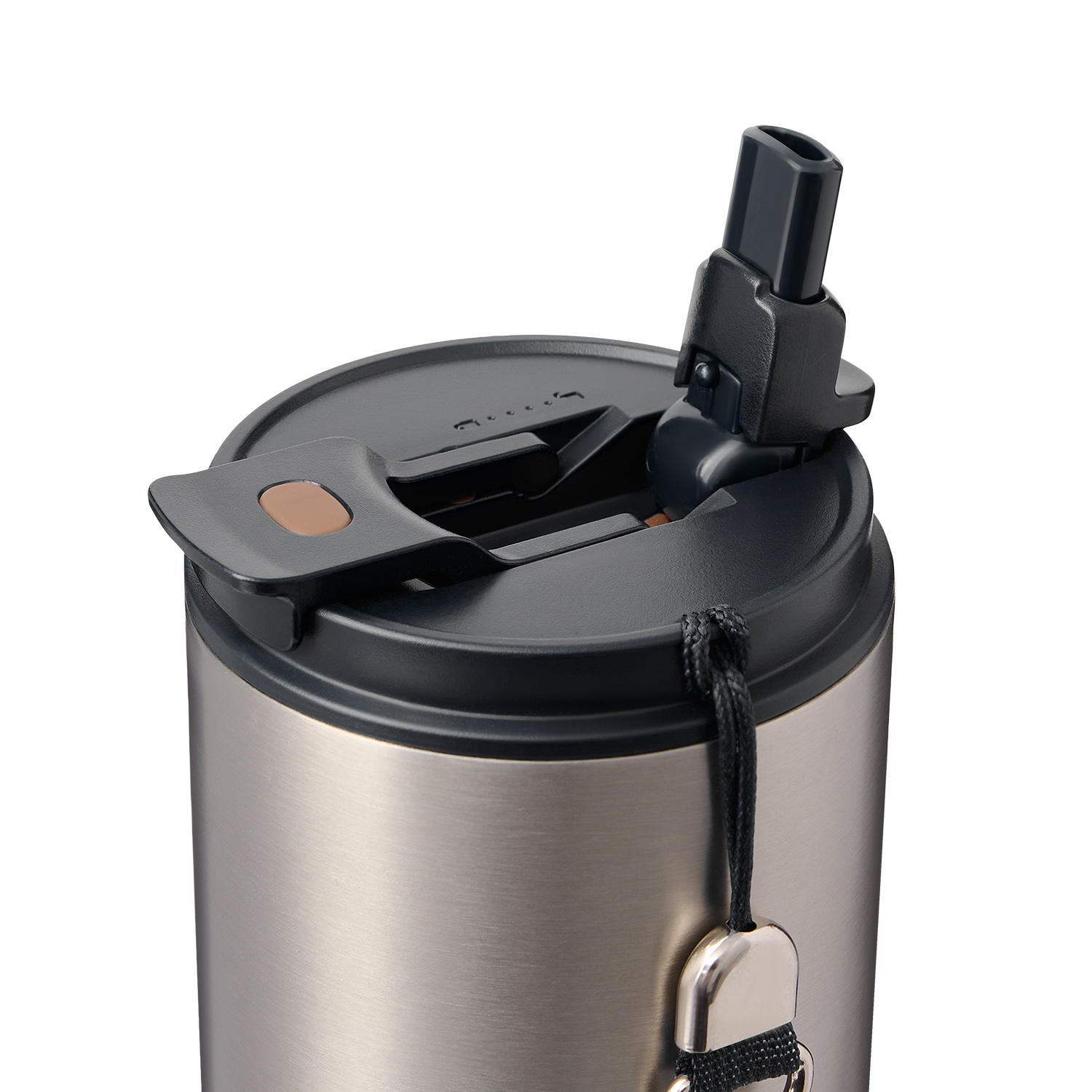 Термокружка вакуумная Авеню (Avenue), черная-5