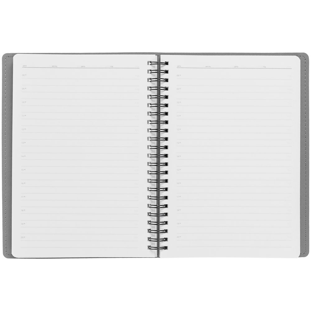 Ежедневник Spring Shall, недатированный, черный с серым-4