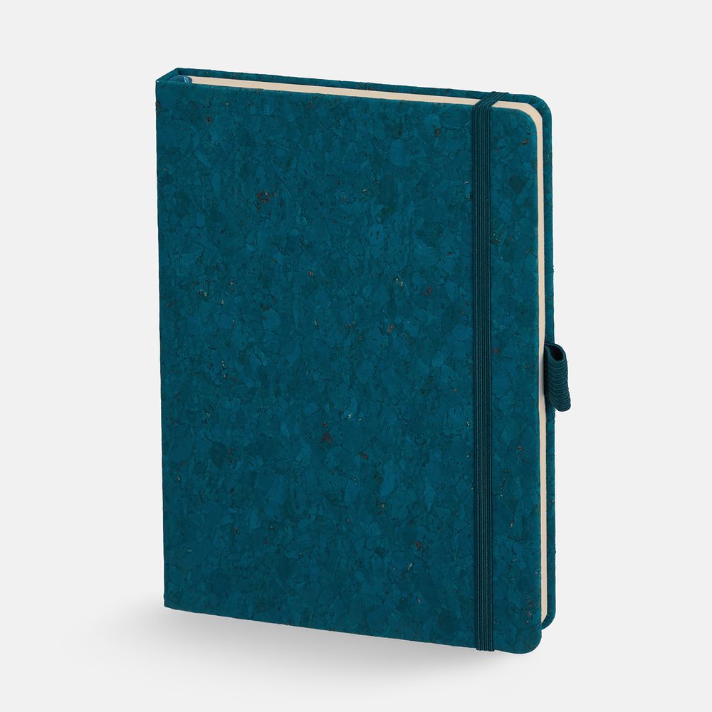 Блокнот Cork County, синий-0