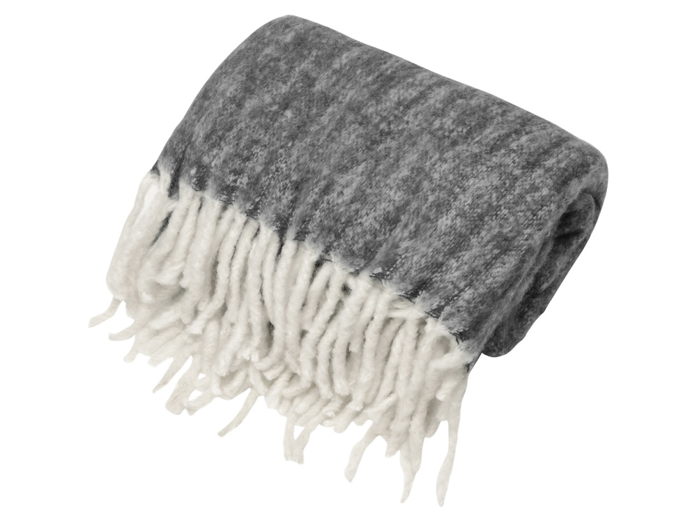 Плед Warmy с шерстью, темно-серый-1