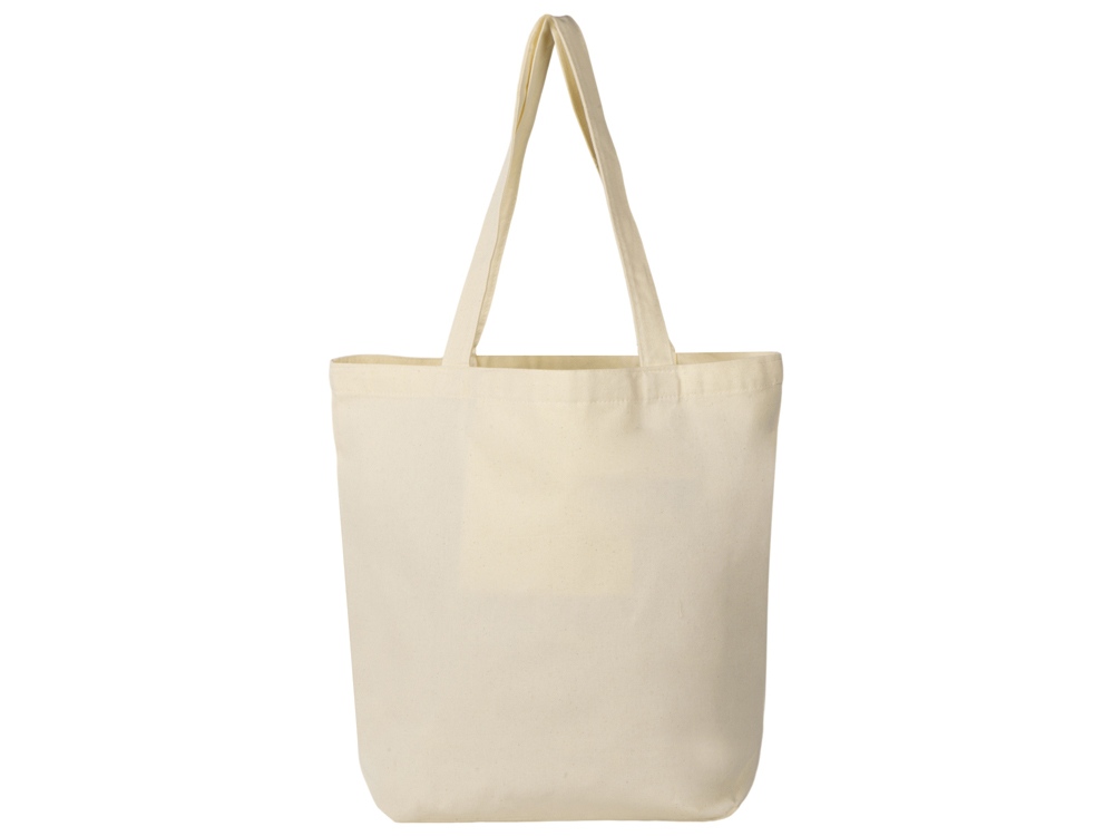 Сумка с широким дном и боками, натуральный-1