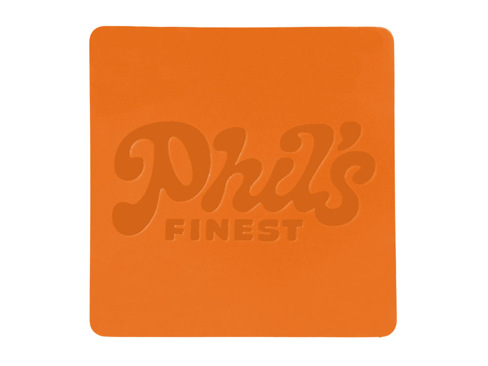 ПАТЧ КВАДРАТ soft-touch (оранжевый ) 5,5 х 5,5 см-2